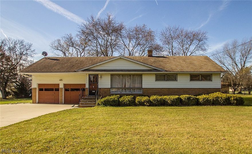 Clean one-owner ranch available for the first time. Great location!. Hardwood under much of carpet. Extra work area above garage with built-in compressor. Full, unfinished basement offers opportunity for more living space. Just need some cosmetic updates.