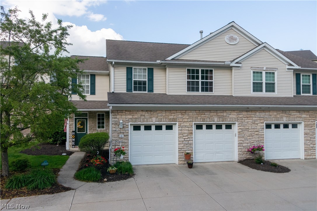 Fantastic, Updated & Super Nice 3 bedroom, 2 1/2 bath condo across the street from metro park walking trails! Enter the great room with lots of windows allowing for an abundance of natural light AND a beautiful gas fireplace. The great room is open to the dining area with access to nice patio and then you have the phenomenally updated kitchen complete with plenty of custom cabinets (soft close), granite, glass back splash, pantry, stainless steel appliances (gas stove) and porcelain tile floor. First floor powder room and laundry room complete the first floor. Upstairs, you will fall in love with the huge master suite! The walk-in closet is 12 x 9 and has a built in dresser & recessed lighting. The master bath is gorgeous with modern double vanity/granite and amazing walk in shower with 2 shower heads & porcelain tile flooring. The other 2 bedrooms are good size and there's a 2nd updated full bath - 2017. Enjoy the attached 2 car garage with 220 volt car charging outlet added