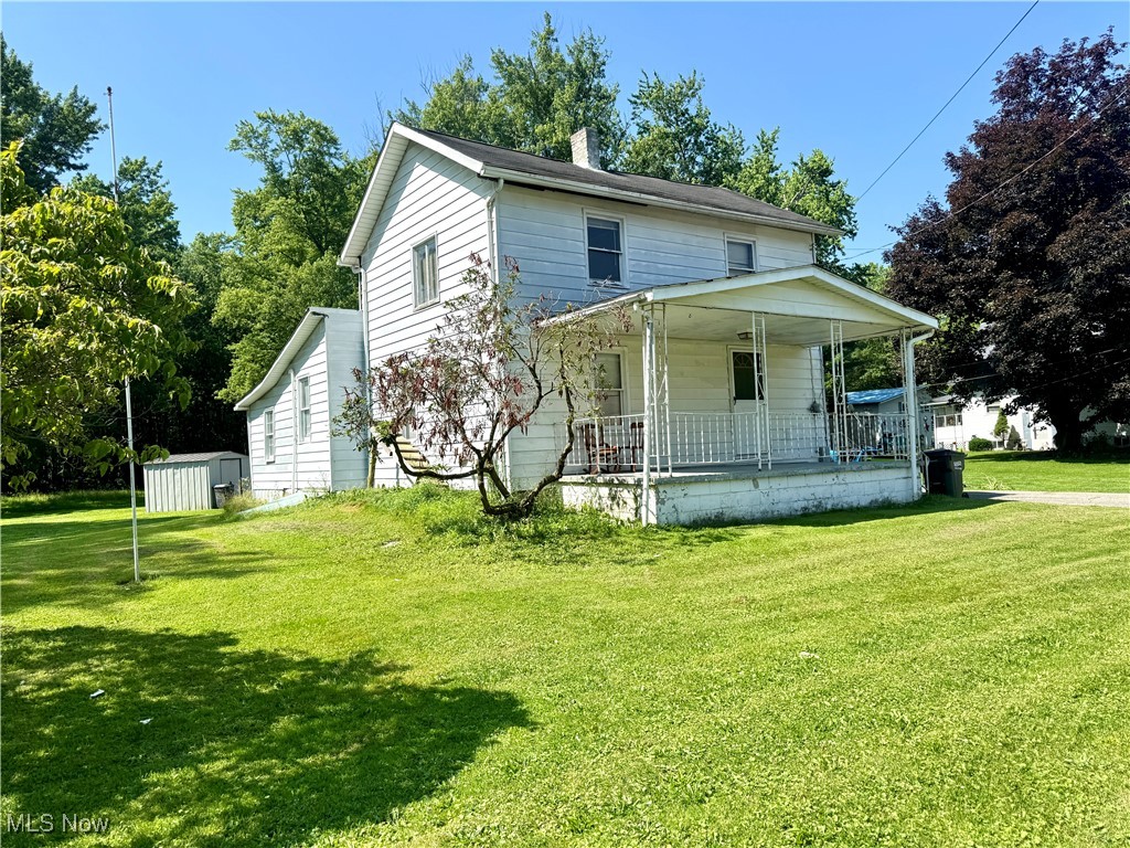 Are you looking for a great rental property or investment for yourself? Look no further. Affordable living and conveniently located in downtown historic Newton Falls- two parcels will transfer for alittle over a half of an acre. Extra deep lot- Newer furnace in 11/24. Hot water tank is within last few years. The interior has been updated with flooring and paint. First floor master bedroom and full bath if you don’t want to climb stairs. Adorable front porch and large shaded side yard. The shed behind home does transfer but it may be possible to build your own garage after applying with zoning. A property that with a little imagination and your own touches- would be a great place to call home!