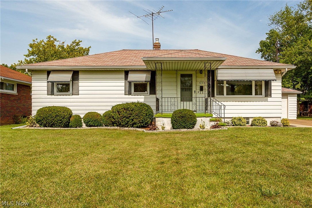Welcome home to this cute ranch with gorgeous, newly refinished hardwood floors in the living room and bedrooms. Spacious living area is open to the eat-in kitchen with a wall oven, gas cooktop and refrigerator included. All three bedrooms are nicely sized. The full bath features all new flooring, vanity and commode. There is a ton of built-in storage in this home. The super clean full basement includes another full bath newly updated. Plus the washer and dryer stay. No need to worry about the mechanicals on this home – brand new furnace and central air and duct work cleaned summer 2022; all electrical and plumbing has been brought up to code. Spacious backyard with room to play and plant a garden. New roof on garage 2022. This home is ready for you!