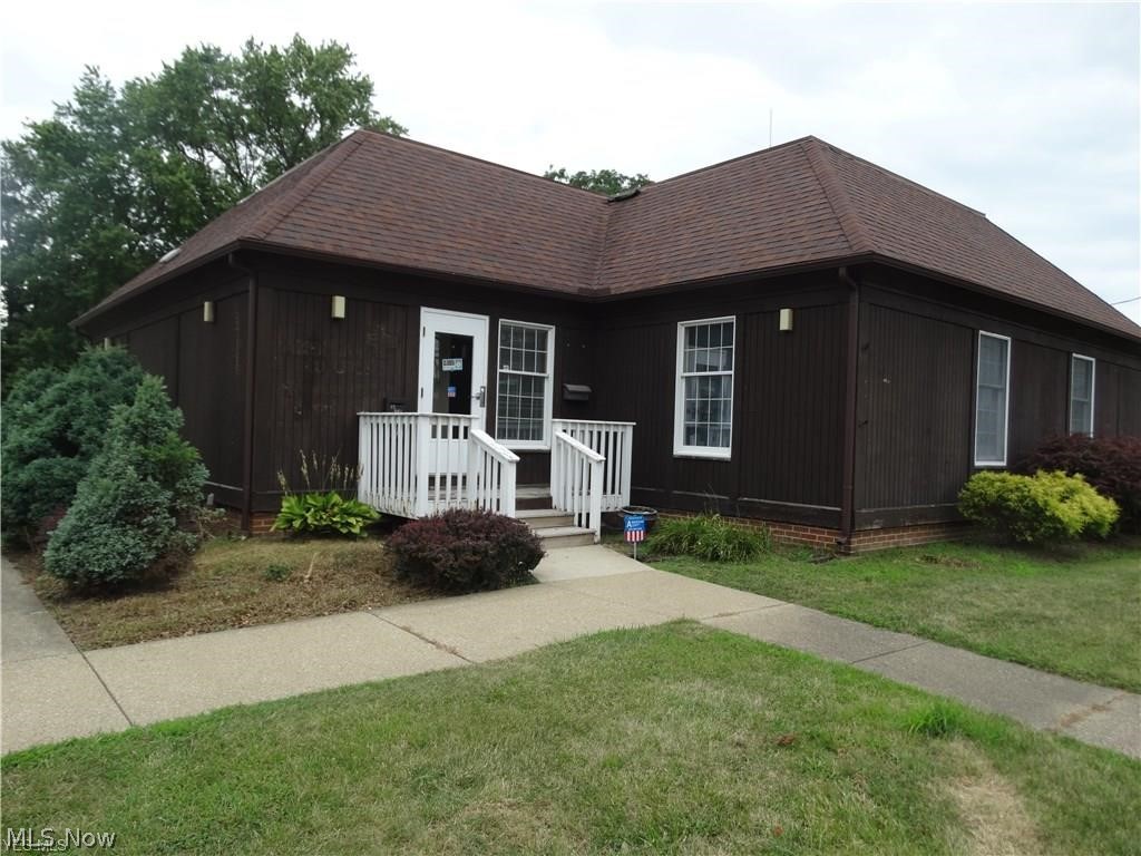 Former RED CROSS building. Move in condition. Finished basement in excellent condition. 2 entrances from basment to main floor. 2 designated bathrooms. 640 square foot attached garage with security system. Paved drive with 22 parking spots. Bring your business and move right in. 12x15 kitchen, 12x12 conference room, 18x30 office, 12x16 office, 13x14 office, 12x15 office, 11x10 storage room, 5x5 bathroom, 6x9 bathroom