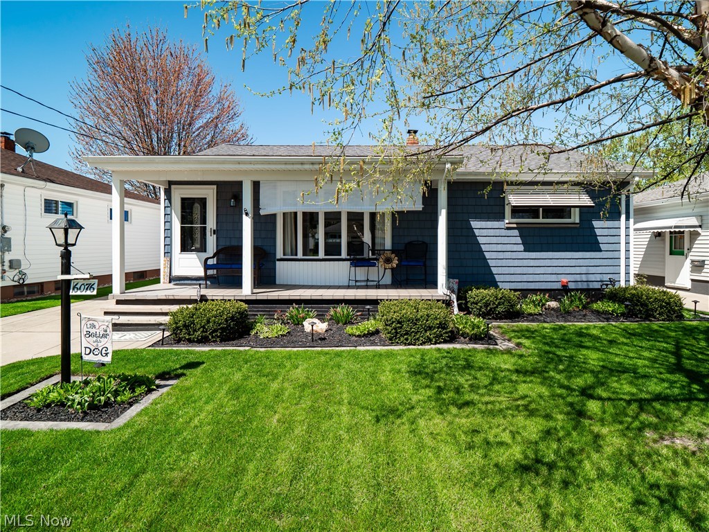 Move-in-Ready 3 Bedroom, 2 Full Bath, Brook Park Ranch home with nice covered front porch! Updates include Granite Kitchen, new beautiful back splash and LVP flooring in 2023! All new windows-entire house (minus front window) (2023)! New front vinyl siding and landscaping (2023), Fully Fenced Yard (2021), New Air Conditioning and attic fan w/humidistat (2022), New Electrical Panel (2021), Fresh paint throughout (2022) and additional outlets and lighting added (2021). Full, finished basement adds lots of entertaining and storage space! Newer roof and driveway too! All kitchen appliances and washer/dryer stay. Sellers are offering a one-year home warranty! 2 car garage with built-in workbench. Don't miss this one!