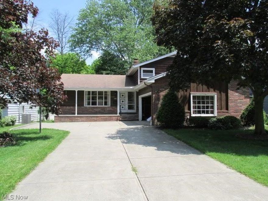 Here's your opportunity to own a fantastic home in the ABC streets of Solon- close to schools. Well maintenance split level with a basement and sunroom. Needs cosmetics only. Home warranty included. A must see at this price, it won't last long!