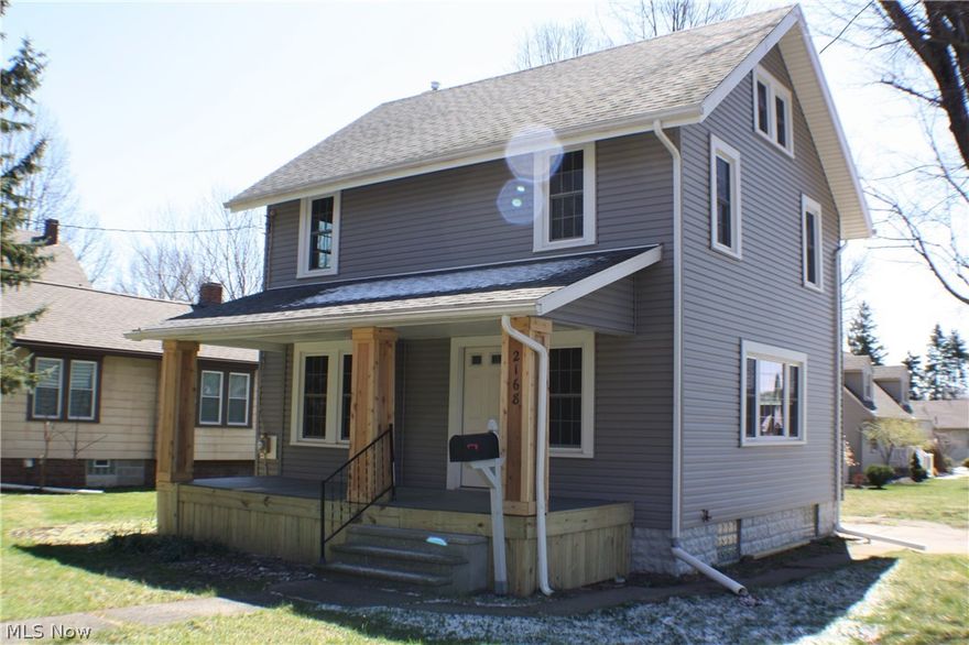 Welcome home to this very nicely remodeled colonial in Goodyear Heights Metro Park area with the park a short walk down the road. This home has been completely remodeled inside and out with brand new vinyl siding, new roof, new kitchen, flooring, bathrooms, carpet, furnace, hot water tank and more. You will need to schedule a showing to really come see all the work that has been put into this home. The home is being sold as is, appliances are on their way and should be in shortly, we will update the photo's when they are installed and a/c is negotiable from the seller to be installed. Call now to set up your private showing!