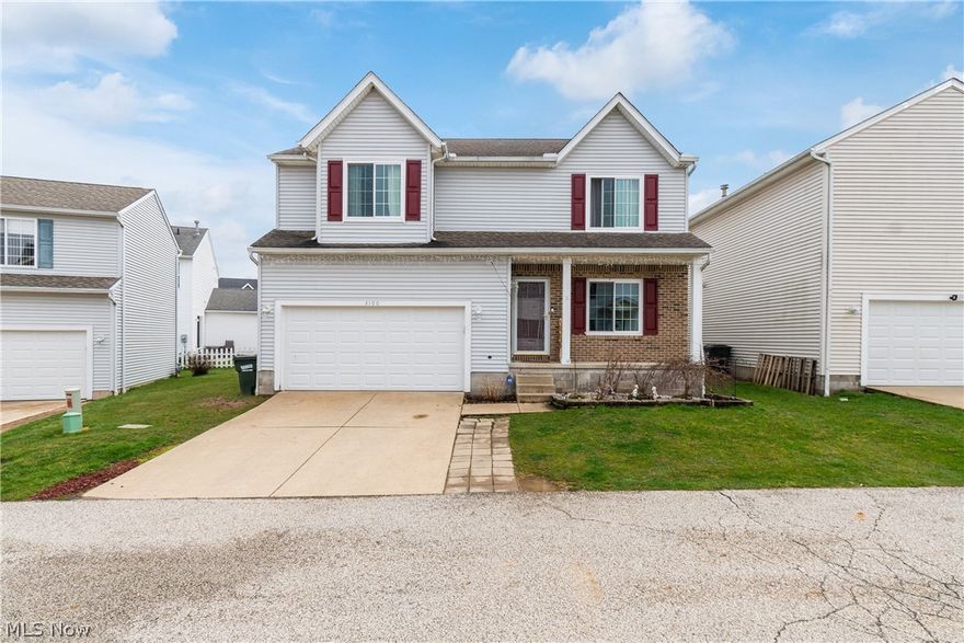 Welcome to this beautiful 4 bedroom 2 1/2 bath 2 car garage colonial.   Walk in the front door to the the dining area to the open concept kitchen and living room. The living room features a gorgeous gas fireplace to warm up to on those chilly fall and cold nights.    The  kitchen features huge granite island.  Also, including  updated lighting and new floors throughout with all new ceiling fans.  Sliding glass doors open to your backyard to your little oasis including a working pond and the rest to you imagination.   This home has all new windows installed last spring and new appliances 2022.  Second floor laundry for convivence however basement hook ups sill available to change back to basement per new owners  preference. The finished  basement also is plumbed for additional bathroom.   Scheduled for a brand new roof within the next few weeks.  Nest thermoset to convey.   Don't miss out and schedule your showing for this beautiful warm cozy home  with plenty of space, it will not last!