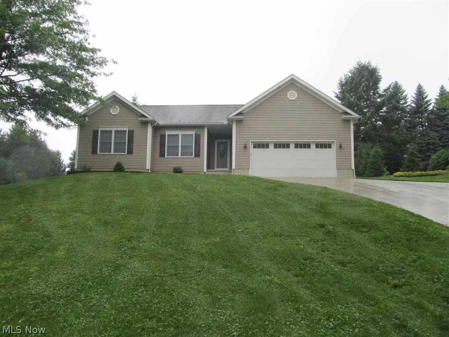 2012 3 bed, 2 FB ranch home built by Shumacher Homes. Granite, stainless kitchen, 1625 sq ft. Open floor plan, quiet neighborhood. Close to I-70. Home warranty.  MIN/GAS/OIL RIGHTS DO NOT TRANSFER.