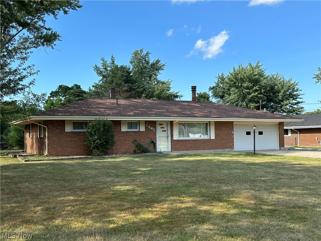 Welcome to 1447 Roseland Dr, Macedonia, OH 44056! This charming single-family ranch home is perfect for those seeking comfort and convenience. Built in 1957, it boasts 3 bedrooms, 2 full bathrooms, and a spacious living area of 1,647 sq ft. The cozy living room features a fireplace, perfect for those chilly evenings. The eat-in kitchen provides ample space for family meals. Additional features include a two-car detached garage and a mostly fenced-in backyard, ideal for outdoor activities. The beamed sunroom offers a delightful space to relax and enjoy the view. Situated in the Roseland Estates subdivision within the Nordonia Hills CSD school district, this home offers great value in a desirable location. This home is a must-see!