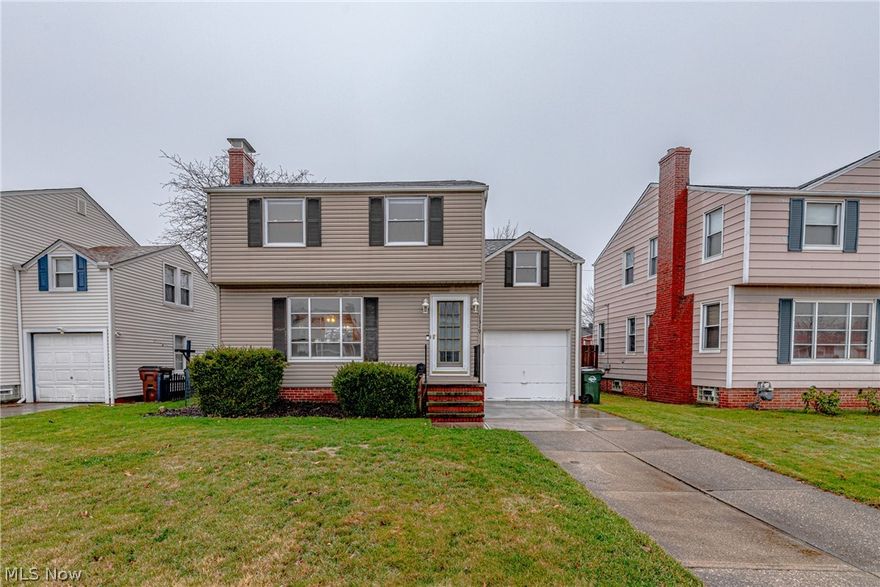 Can you say curb appeal? Welcome to this stunning, well loved, 3-bedroom colonial in Parma! As you enter the front door, you will be enamored by the bright, open layout and beautiful luxury vinyl tile floors throughout the 1st floor. The living room is spacious with extra windows for more natural light, a wood burning fireplace and an easy transition to the dining room. An oversized dining room with a large picture window allows you to view this great backyard. The kitchen boasts a wood plank ceiling, full appliances and plenty of cupboard space. The 2nd floor welcomes you to a nice sized bedroom halfway up the stair case with built-in drawers, a cozy dormer and nice size closet. The owner’s suite has plenty of room for a living space within it as well as a nice size closet and pristine wood floors. There’s a full bathroom in the hallway with neutral colors.  The 3rd bedroom is a nice size area with hardwood floors and plenty of natural light. This lower level is partially finished wit