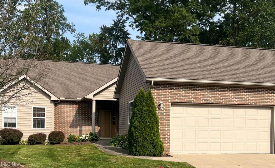 Welcome home to 2410 Becky Circle in the Desirable location of Stow. Nestled on a quiet Cul De Sac, you'll find this 3 BD 3 BA, Maintenance Free RANCH Condo! The kitchen comes equipped with stainless steel appliances, maple cabinets, granite counter tops, eat-in area, and pantry. The main floor presents a warm & inviting living/dining rm area w/ vaulted ceilings, gas fireplace & loads of natural light. Step outside the lovely back deck and enjoy a morning cup of coffee . The Master BD has vaulted ceilings, two closets (one walk-in) & a full BA w/ double sinks. Down the hallway you'll find a full guest BA, 2 generous sized bedrooms & 1st Floor Laundry (W/D included). Large finished basement w/ loads of storage space, full BA, and a bonus rm which could be used as an office or additional BD. The home also features a 2 car attached garage, private back yard, & a wonderful community to call home! Don't miss your chance, schedule your private tour today!