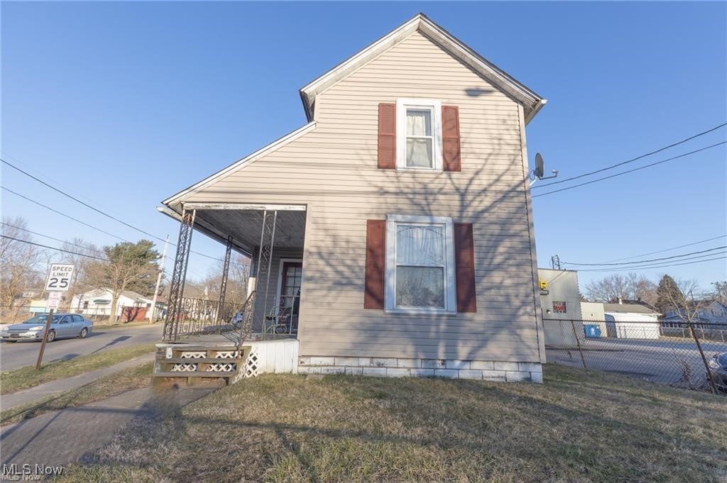 Nicely renovated with a tenant under lease through February 2026 paying $1,000/mo. Updates in 2025 include: furnace, hot water tank, plumbing update, electrical update including new panel box, vinyl plank flooring throughout (no carpeting in the house), rebuilt front porch floor, roof treatment by RoofMaxx with 5 yr warranty, all rooms freshly painted, fully vetted tenant with screening report available. Versatile floorplan offers first floor bedroom, bathroom, and laundry. Second floor two bedrooms may be considered awkward as you must pass through one to get to the other. Basement has Bilko doors for walkout access. Located in Kenmore with easy highway access. No showings until an accepted offer. Please do not disturb the tenant. Seller is happy to cooperate with 1031 Exchange process.
