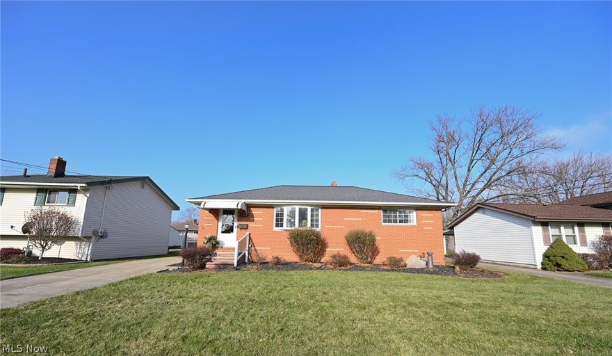 THIS BEAUTIFUL ALL BRICK RANCH is nestled on a quiet street in the heart of Brook Park. This impeccable home is pristine, detailed & cozy! The living room shows off a gorgeous bay window with tons of natural light, an open-airy & oversized floor plan with LVP throughout. The kitchen (2016) boasts beautiful Kraftmaid cabinetry, granite counters, new appliances, a modern backsplash & LVP. The kitchen is the perfect place to gather & leads to the beautifully manicured & fenced yard, 2 tier composite deck, large pool for enjoying those lemonade & summer days PLUS a hot tub for the chilly winter nights! This cozy ranch offers 3 oversized bedrooms & ample closet space. The main bath (2020) has a large updated vanity, flooring, fixtures & hardware. This home is complete w/ a full finished basement (2019), an oversized rec room complete with a wet bar, new carpet & LVP, a laundry rm that doubles as a mud room/storage & 1 of a kind workshop! Love to entertain? you've found the perfect home w/ added bonuses! This home is truly a MUST-SEE; loved, well cared for & meticulous w/ UPDATES GALORE! New flooring, cabinets, carpet, counters, appliances, lighting, blinds, window treatments, fixtures and hardware throughout! Call today for your private viewing!