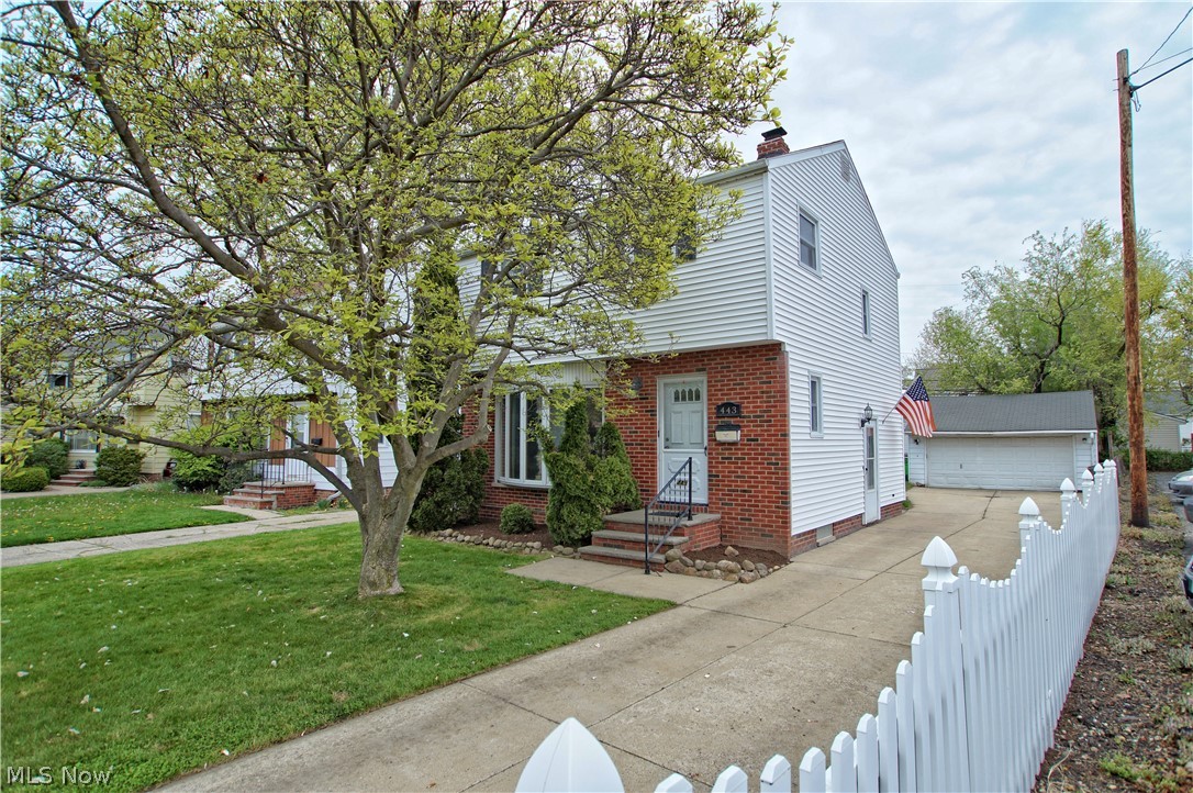 Welcome Home! This 3 bedroom, 1.5 bath colonial is located centrally to everything that Vine St. has to offer! HUGE back family room addition that is open to the kitchen! Front living room has refinished hardwood floors that just SHINE! You do not find many homes like this in the area; size, location and priced affordably! Finished basement! 2 car detached garage. Home is move in ready!