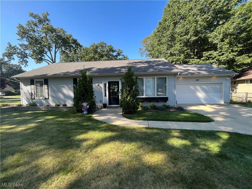 Sleek and Stunning / Well-maintained and Welcoming -- best describe this Ranch home.  Built in 2009, it looks like a brand new house and is absolutely Move-In Ready.  You will enjoy the open floor plan and the spacious rooms.  The kitchen makes a statement with its new countertops and striking backsplash.  The living room is bright and a great place to socialize or watch TV.  There are three bedrooms and two full bathrooms with beautiful, modern vanities.  Most of the interior rooms have been newly painted (2020) and there is bamboo vinyl plank flooring and new light fixtures throughout the house. The backyard is private and there is a new stamped concrete patio. The garage is heated. Enjoy all that Bay Village has to offer:  Lake Erie shore, Huntington Beach, a City Pool, Parks, Good Schools and City Services.  There is also easy access to I-90 and Downtown Cleveland. Come see for yourself -- and you may soon be calling 583 Forestview "your Home".