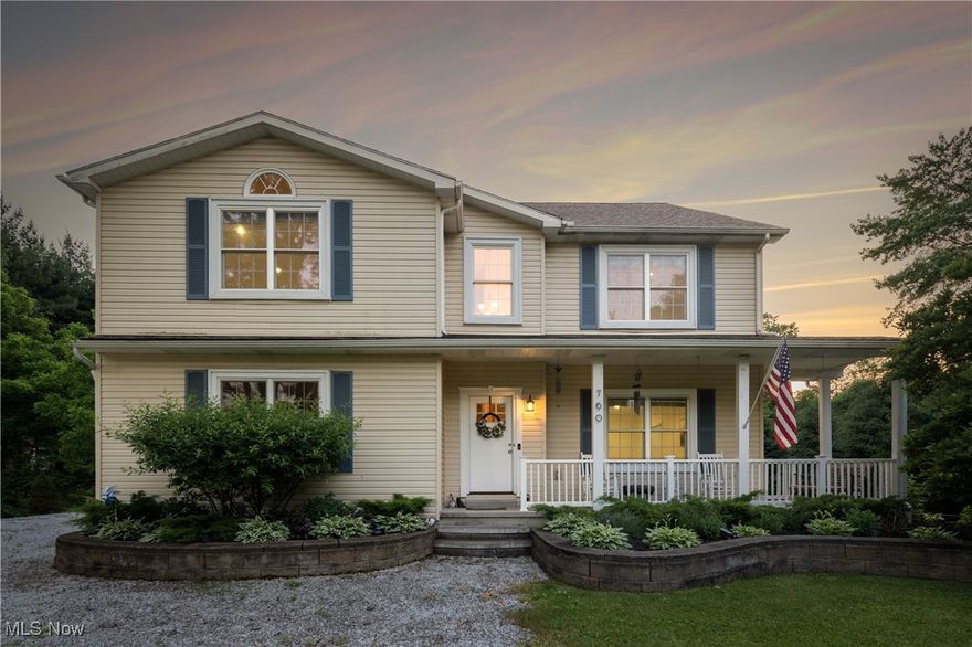 Tucked away in desirable Granger Township, this hidden gem offers nearly 3,000 square feet of living space and sits on over 2.3 scenic acres. Built in 2006, the home features an open floor plan that provides inviting communal spaces and breathtaking views of your private lot. Step into the cozy family room and enjoy the warmth of the fireplace. The spacious kitchen is a true standout with an abundance of cabinetry, granite countertops, and a peninsula breakfast bar, perfect for casual dining or entertaining. All stainless steel appliances remain with the home. Also on the main level is a versatile living room that can flex to fit your lifestyle. Upstairs, you’re welcomed by a large bonus living room, a perfect space for a media room, game room, home office, or quiet retreat. The second floor also features three generously sized bedrooms, each offering the luxury of walk-in closets for ample storage. The massive owner’s suite is a true sanctuary, providing space for a king-sized bed, seating area, and more, along with a private en-suite bath and oversized walk-in closet. A convenient second-floor laundry room adds to the home’s everyday ease. The attached three-car garage includes a third bay that’s ideal for a workshop, storage, home gym, or however the future owner chooses to use it, plenty of flexibility to suit your needs. Step outside to relax under the covered Trex deck while catching the ballgame, or take a peaceful walk across the bridge to your very own pond, ideal for fishing or simply enjoying nature. Located in the award-winning Highland Schools district and just minutes from shopping, dining, and highway access, this is a rare opportunity you don’t want to miss!