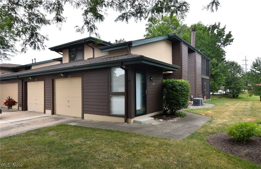 What a fabulous oppurtunity! Fabulous 2 Bedroom 2 Bath Condo in the desirable Woodhawk Club Condominiums. A gated community in Mayfield Heights with a 24/7 attendant on duty, fitness center, clubhouse, and two swimming pools and more.  Ranch style home! This end unit boasts the open concept with a sprawling living  with lovely fireplace and dining room area. This living space opens to the 2nd bedroom which is being used as a den. Also enjoy how the kitchen with loads of counter space and lots of cabinetry is open to the living space and boasts a breakfast bar,. The owner's suite has  large closets and private full bathroom. There is a second full bathroom in the hallway. Enjoy  the wonderful large laundry room with lots of extra cabinets.  Relax in the amazing screened in sun room with beautiful views of the woods. What a great space! Nothing better than being able to drive right into your attached garage and then step right into your own home! And what an amazing location! Enjoy all the fabulous amenities  of Woodhawk! The pools, tennis, and more!! Close to freeways, shopping, restaurants, hospitals and more! Home warranty offered.