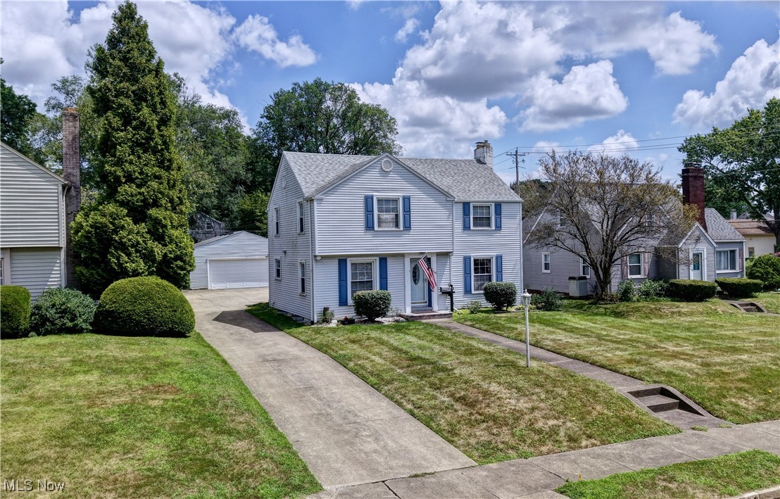 Welcome to your new home! Now available is this beautiful and well-maintained 2,160 sq ft two-story home, built in 1940 and full of character and thoughtful updates—truly one you need to see to appreciate. The main floor offers a functional layout featuring a kitchen, formal dining room, cozy living room with a gas fireplace, a master bedroom, and two convenient half baths. Upstairs, you’ll find three additional bedrooms and a full bath with a double vanity. The full basement is partially finished and includes a half bath, a spacious finished room, and separate rooms that include a laundry area and additional storage space. Outdoor living is just as inviting, with a covered back porch, concrete patio, and a fenced area that includes a charming gazebo—perfect for relaxing or entertaining. The property also features a 24' x 24' detached garage with concrete floor and electric, as well as a newer 10' x 16' storage shed tucked away for extra privacy. A privacy fence lines the back and part of the sides, offering a peaceful retreat while still enjoying all the conveniences of city living. Utilities include electric, gas forced air heat, central air, and public water and sewer. Don’t miss out—schedule your private showing today!
