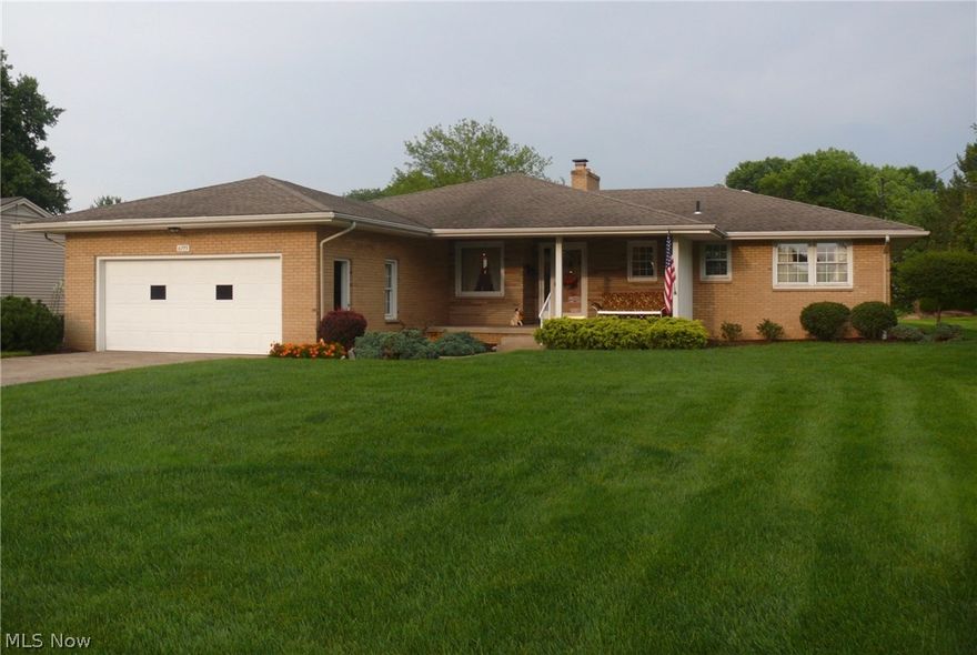 Pride in Ownership in this Custom Quality Built Spacious Brick Ranch!   Beautifully Maintained!  Move-In Condition!  3 Bedrooms, 2 Full Baths.  Newer Eat-In Kitchen with Appliances plus Formal Dining Room.  Ample Foyer Entry.  Full Basement.  Charming Front Porch!  Two-car Attached Garage.  Poland Schools.  Near Poland Swim Club.