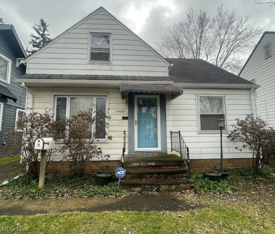 Welcome to this charming bungalow in Maple Heights. Property has various updates throughout including newer flooring, newer bathroom, newer kitchen, newer appliances, newer roof on both garage and house, and more. The main floor boasts two bedrooms with a large third bedroom located on the second floor with walk in closet and a separate unfinished storage area. House is being sold as is. Buyer is to assume point of sale violations. Seller is offering up to a $15,000 credit at closing for point of sale escrow.