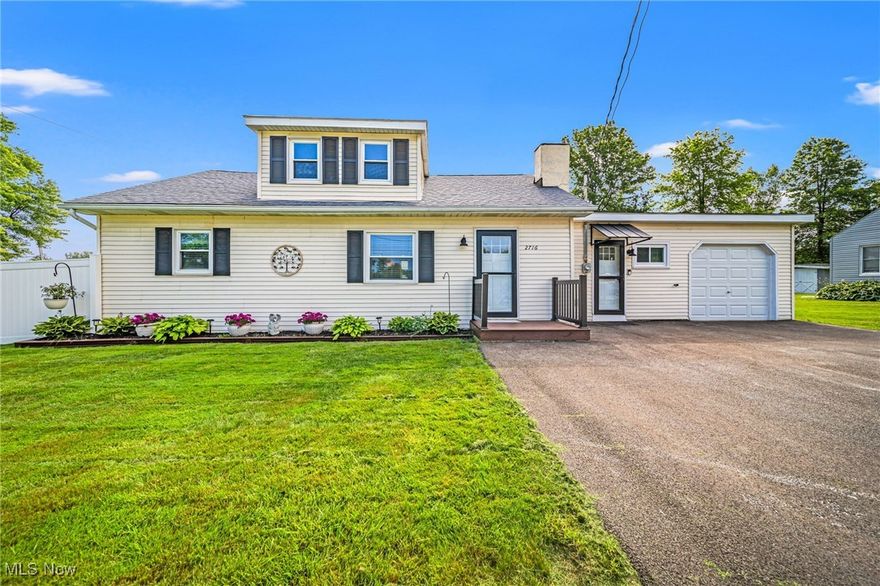 Get ready to fall in love with this updated 4/5 bed, 2 full bath Cape Cod, boasting prime Lake Erie views and steps away from Saybrook Park! This home is minutes away from Geneva-on-The Lake strip and the Beautiful Ashtabula Harbor and all its amenities! Every detail has been thoughtfully updated. The kitchen is a dream with Quartz countertops and sleek white shaker cabinets. You'll appreciate the energy savings and fresh look of new windows, exterior, and storm doors.
The main floor features stylish Pergo flooring and a brand-new 2 full baths, One including a walk-in shower. The dedicated mudroom/laundry space is both practical and beautiful, complete with butcher block counters and more white shaker cabinets. 2 bedrooms complete the first floor. Upstairs, find 2 w/ possible 3 comfortable bedrooms with new carpeting, accessed by new stairs. The entire home and garage benefit from new spray foam insulation for ultimate comfort.
Outdoors along with a double lot, living is a breeze with a fantastic covered patio and extensive poured concrete out back. Enjoy privacy and peace of mind with a lifetime warranty white vinyl fence. Need storage? A spacious Amish-built shed on a concrete pad can even fit a car. Plus, new blacktop driveways and new garage doors (front and rear) with openers add to the curb appeal and functionality.
Other recent updates include: White Shaker Cabinets w/ Solid wood Roll-out shelves, Quartz Countertops Windows and Exterior Door and Larson storm doors, Brand new carpet on Steps and entire 2nd floor, Brand new 2nd full bath with Walk-in Shower, Covered Patio, Outdoor TV Mount, Newer Windows, Shiplap Wall w/ floating shelves, White Vinyl Fencing w/ Lifetime Warranty, Amish Built Shed with Concrete Pad, New Garage Doors and opener, including New Rear Door. New Black Top Driveway, Whole House and Garage Spray foam insulation! (Just to name a few)!!
 Don't miss out! connect with your Realtor for a showing!