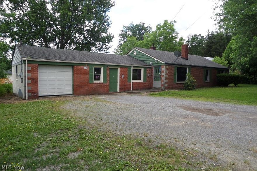 Bank owned! This is NOT a short sale! Quick seller response time! Brick ranch located on .69 acres! Close to everything!!  Beautiful rear yard! This home needs some TLC and a good cleaning but has so much potential! Very nice enclosed rear porch, fireplace, attached garage, eat-in kitchen, large shed and  roof looks  to be newer. All information is approximate. Great location to start your own business. Please check with zoning if your buyer has questions. .All offers require a minimum earnest money deposit of $1,000.00 or 1% of purchase price, whichever is greater; any offer submitted without the required minimum amount will not be considered. Seller requires proof of certified earnest money deposit, Lender pre-qualification letter or proof of funds w/ all offers. This is Springfield Twp so NO ZONING. (Please have your buyer verify if they want to use as a business).
Buyer shall comply with Mahoning county health dept. in regard to the septic upgrades or repairs. Special assessment i