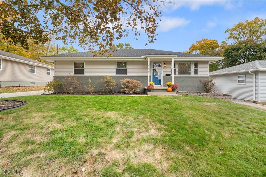 Step inside this beautifully updated 3-bedroom, 2-bath ranch that perfectly blends style, comfort, and functionality. The completely remodeled kitchen will impress with all-new stainless steel appliances, trim, and cabinets (2024), along with brand-new butcher block countertops and a crisp white backsplash (2025).
Enjoy the modern LVT flooring (2024) that flows seamlessly through the kitchen, family room, hallway, and basement. The family room features a newly added accent wall, adding warmth and character to the living space, while the primary bedroom boasts a gorgeous shiplap accent wall added in 2023. The partially finished basement includes all new drywall and a built-in bar, making it an ideal space for entertaining or relaxing. You’ll also appreciate the spacious laundry room with updated cabinets and racks, plus plenty of storage throughout the basement. Outside, the updates continue with a new roof and decking (2024). The double lot offers endless possibilities with a shed, firepit, and a huge 24x24 deck with a charming pergola—perfect for relaxing or hosting gatherings on cool fall evenings. This home truly has it all—modern updates, thoughtful details, and inviting spaces inside and out. Don’t miss your chance to make it yours!