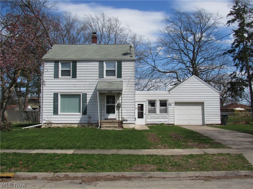 This Spacious four-bedroom colonial with first floor bedroom and first floor bath offers spacious floor plan and features a 1 car attached garage situated on a double lot on Elyria's west side. Home offers a fenced yard, full water-proofed basement, replacement windows, newer flooring and fresh paint thru-out. 2 full baths, new light fixtures and a large breezeway that created additional storage or sitting area on summer days are other attractive features offered with this gem.  A small covered patio overlooking the rear yard makes this home good for entertaining.  Home close to stores and within 7 minutes of highways makes this a must have.