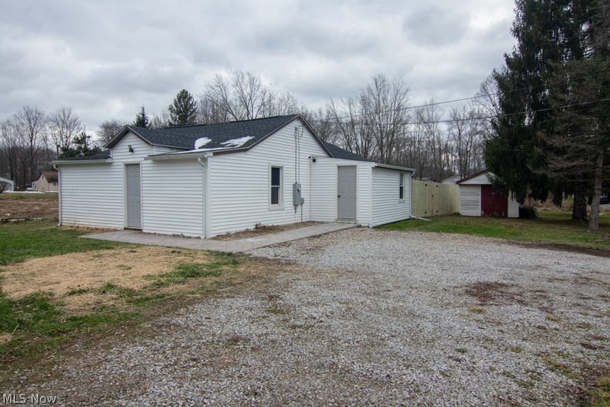 Looking to downsize? This ranch style home has been completely updated from the studs to the beautiful home it is today! Brand new roof, updated kitchen, updated bathroom and more! Conveniently located close to highway 76 and close to Rootstown High School.