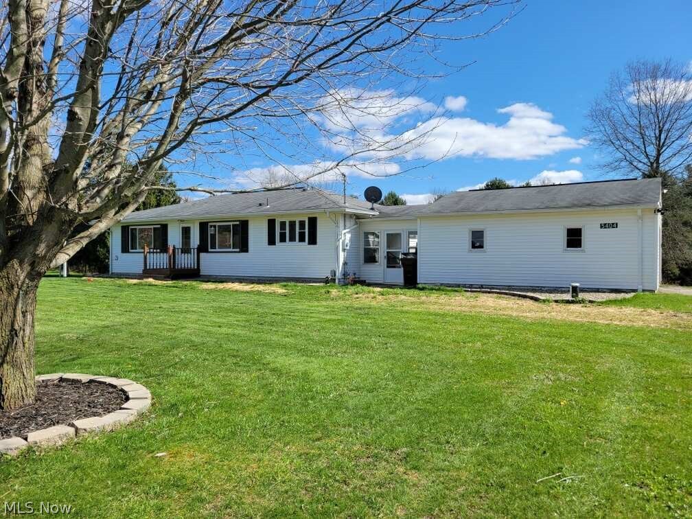 Beautiful ranch on two acres with a stocked pond and duck coop! 24x24 pole barn and two car attached garage! Updates include all new windows, ceiling fans with lights, bathroom vanity and tile like wall surround, LVT waterproof flooring with a lifetime warranty, and water softener. Huge basement ready to be finished.
***BOM no fault to sellers. Buyers changed their mind***