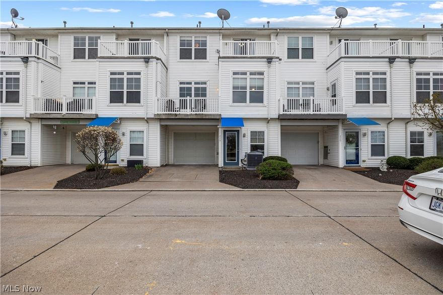 Welcome to this beautifully maintained townhouse in the highly sought-after Harbor Walk community in Lorain,
offering stunning marina views from multiple levels. This inviting home features a north-facing orientation, allowing
for an abundance of natural morning sunlight. Upon entry, you are greeted by a warm and welcoming foyer, along
with convenient first-floor laundry and access to the attached one-car garage. The second level offers a comfortable
and functional living space, highlighted by a cozy gas-log fireplace, perfect for relaxing after a day on the water. The
living room flows seamlessly into an eat-in kitchen with a breakfast bar, creating an ideal space for both everyday
living and entertaining. A half bath is also located on this level. Step outside onto the deck just off the living room and
take in the peaceful marina views. The third level features two spacious bedrooms and two full bathrooms. The
primary suite includes a walk-in closet, private bath, and beautiful views of the marina. The second bedroom offers its
own private deck, also overlooking the marina, perfect for enjoying your morning coffee or unwinding in the evening.
Residents of Harbor Walk enjoy access to exceptional amenities, including two swimming pools, a fitness center, and a
clubhouse. Ideally located overlooking the marina off the Black River, this property is a dream for water enthusiasts.
Enjoy boating, fishing, jet skiing, kayaking, scenic walks, and breathtaking sunsets right outside your door.
Conveniently situated within walking distance to downtown Lorain, Lake Erie, Lorain Brewing Company, Rockin' on
the River, restaurants, schools, churches, the Palace Theatre, and more.