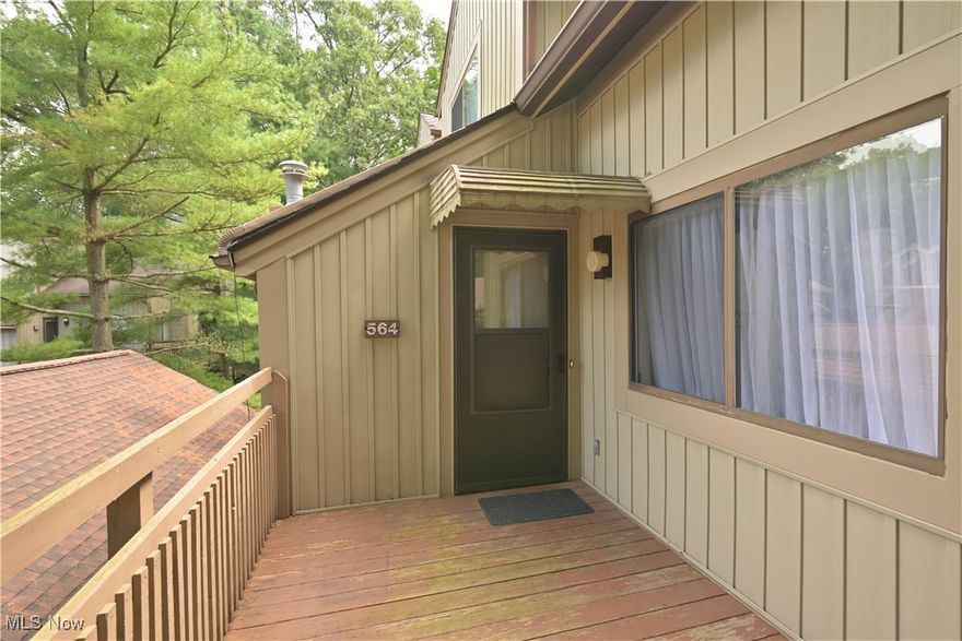 Welcome to your new home in the Pine Mill Ridge Community: This condo is away from the main road, surrounded by trees and nature-like views. This home offers a smart layout perfect for comfortable living, whether you’re downsizing, buying your first home, or looking for a low-maintenance investment property, enjoy a refreshed look with new paint, carpeting, and vinyl wood flooring. As you step inside you’re invited to a bright and cozy living space with an open feel and plenty of natural light. Adorned with a stone-clad fireplace. All new (2025) kitchen appliances highlight the kitchen that flows seamlessly into the dining and living areas, making it easy to entertain or simply relax at home. Upstairs, the spacious primary suite features its own full bath and generous closet space. A convenient half bath on the main level adds practicality for guests. Brand new washer and dryer (2025) adds to your convenience with in-unit laundry. Enjoy the perks of condo living where lawn care, snow removal, and exterior maintenance are taken care of, giving you more time to explore the area or enjoy your serene haven. With its prime location and modern updates, this home is the definition of turn-key. The community provides access to a swimming pool, and is in close proximity to the Cuyahoga Valley National Park which offers countless trails for hiking and biking. Despite it’s secluded, nature-like feel, you’re not far from portage crossing’s grocery and retail stores, gyms, restaurants, and entertainment. Schedule your showing today!