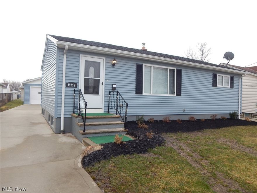 Turn key move in ready! Completely updated inside and out. 3 bedroom, 1 full bath ranch with finished basement. Updates include, newer roof, windows, siding, driveway, chimney, 95% efficient furnace, central air, duct work, electrical and front door. Updated kitchen with oak cabinets, pantry, backsplash and wide plank flooring. Updated bathroom with newly tiled shower, floor, vanity and deep soaking tub. Fresh paint throughout. Brand new carpeting and ceiling fans in all bedrooms. Finished basement with new flooring, glass block windows and possible 4th bedroom/office. Backyard has 2 car garage, deck and fenced in yard. Great location. Close to shopping, restaurants and highway. Don'y miss out!