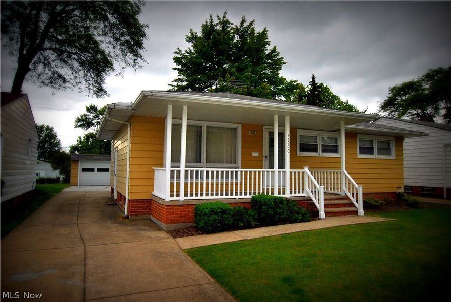 **City Point of Sale inspection complete**The home is Violation Free**  This is Great 3 Bedroom Ranch with a large front Porch.  Spacious Living Room, Large Eat in Kitchen will all appliances; All Bedrooms with Wood Floors and Large Closets; Finished Lower Level with a Great Room/Recreation Room, Workshop Area and loads of Storage.  Some Newer Concrete on Driveway, Covered Patio off the back of the home; Large backyard; 1 Year Home Warranty Included with the sale of the Home.  Great Location, Close to All Conveniences; A Must See!!