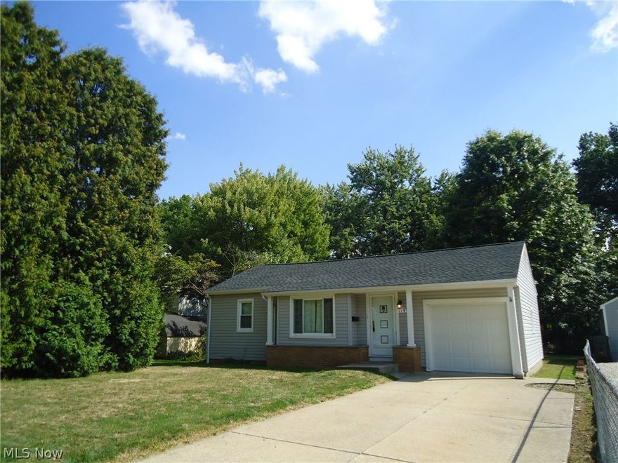 Well maintained Ranch style home in a great Wadsworth location!  Close to shopping, freeway & schools.  New dimensional roof & vinyl siding in past 2 years.  Updated electric service, vinyl windows & central air.  Large deck overlooks pretty yard.  Rec room/3rd bedroom & full bath in basement.  Attached garage too!   1 YEAR HOME WARRANTY PROVIDED BY SELLER.