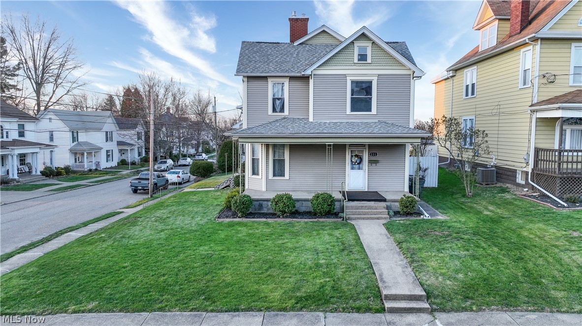 So many possibilities with this large home in a great location on the corner of Walton Avenue and Park Street! This home is just steps away from the football stadium and walking distance from the Park and the Elementary School. Step inside this home to find a large entryway with original woodwork up the staircase. The main level includes a living room with a gas fireplace, a large dining room that was previously used as a family room, kitchen, and a full bathroom/laundry room. When you go to the 2nd floor you will find 5 bedrooms and another full bathroom. One of the smaller bedrooms was previously used as a large closet for the master bedroom. The master bedroom also has another staircase leading up to a large, finished loft that could be utilized as a 6th bedroom, playroom or more!
