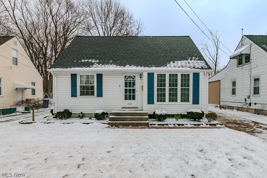 Meticulously maintained and full of charm, this adorable 3-bedroom, 1-bath Cape Cod is ready to welcome its next owner! Situated on a deep 40' x 200' parcel in the City of Painesville, this classic Cape Cod, built in the early to mid-1950s, has been thoughtfully cared for and updated over the years.

Inside, you'll find a warm and inviting layout with comfortable living spaces and plenty of natural light. The home features three bedrooms, offering flexibility for family, guests, or a home office. Hardwood floors available under carpet in family room. The full basement provides additional living and storage space, complete with a finished rec room, workshop and dedicated laundry area.

Major improvements add peace of mind, including a new roof (2023), water heater (2024), washer (2025), and furnace (2018). The home also features vinyl siding, vinyl replacement windows, and blown cellulose insulation installed around 2000 for improved efficiency.

Outside, a concrete driveway installed in 2018 leads to a 1½-car garage with an attached carport, offering ample parking and covered space for vehicles or outdoor projects. The deep backyard provides plenty of room for gardening, entertaining, or relaxing outdoors.

This lovingly cared-for home combines classic character, thoughtful updates, and a convenient location close to shopping, dining, and everyday amenities. Don't miss the opportunity to make this charming home your own!

Please review the home fact sheet for more information!