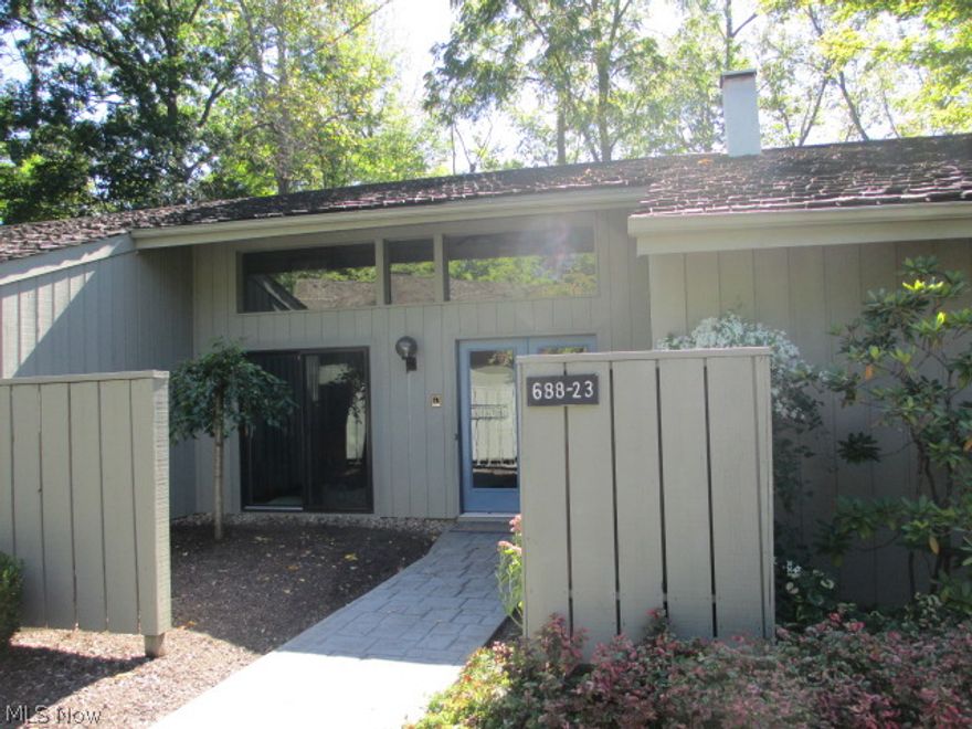 A real GEM…totally updated FREE STANDING ranch condo that is tucked away for optimum privacy. Kitchen/hearth room features maple cabinets, stainless appliances, breakfast bar, slate surround fireplace and newer sliding doors leading to a stamped concrete patio. Master bedroom also has newer sliding doors that lead to a relaxing outdoor hot tub. Master boasts 3 closets, updated bath and vanity area. Sunken living/family room with impressive slate surround fireplace and hearth. Just a few updates; insulation, furnace, A/C, water tank, electrical (lights, switches, outlets), sliding doors, intercom, trim work, interior doors,carpeting, kitchen appliances, painting, deck, stamped concrete walkways and patio, front double doors, etc….WOW!