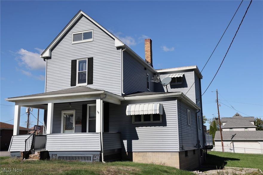 This beautiful home offers four bedrooms (one in the 3rd floor attic) and an attractive updated bath. The downstairs offers a living room, formal dining room, eat-in kitchen, back enclosed sunporch and spacious rooms.  The second floor offers three bedrooms (one captive) perfect for a nursery or master sitting room, dressing room or office. Enjoy coffee on your covered front porch or sit out on the new back deck!  The fairly level back yard, just needs a little additional fencing to be completely enclosed. There is plenty of space in the yard to add a garage or carport from the alley. Come check out this house and learn how to make it your own.