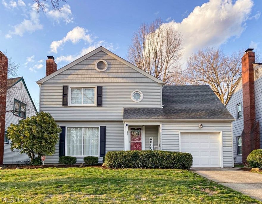 Beautifully maintained home located in Ridgewood Estates.  First floor boasts large living room with fireplace, dining room, updated kitchen, half bath and library/office that can also be used as a playroom or sitting room to relax in while overlooking the private backyard.  Beautiful hardwood floors on 2nd floor.  Large master bedroom with 2 closets and two additional bedrooms.  2nd floor updated bathroom completes the 2nd floor.   Updates consist of newer windows, furnace, central air conditioning, glass block windows in basement and roof.  Kitchen was updated with new stove, luxury vinyl flooring, countertops and backsplash (2019).  New Hot water tank (2019)  Look no longer!  Schedule your showing today.