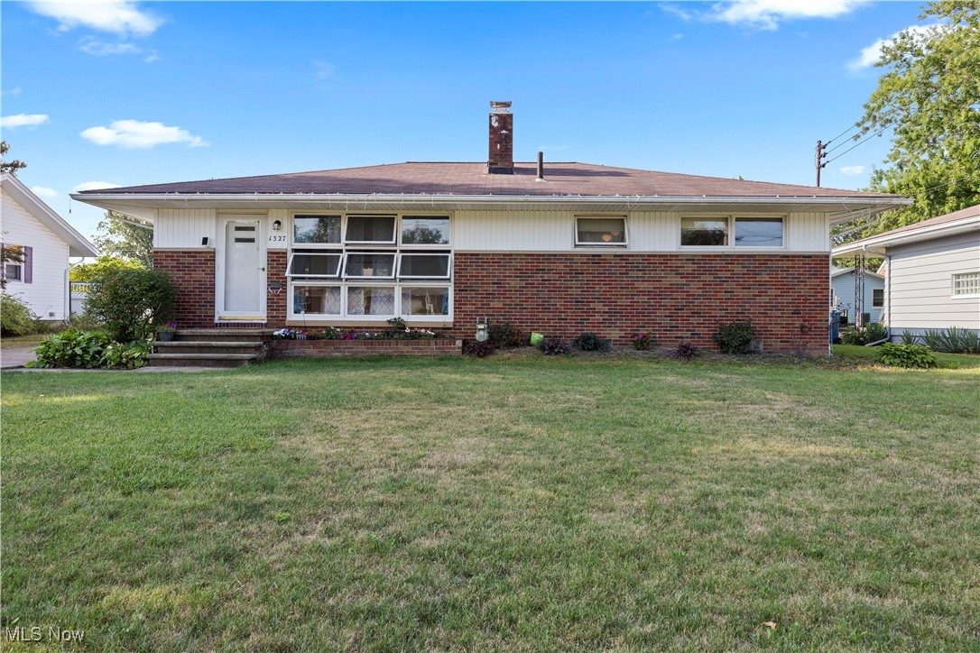 This charming 3-bedroom, 2-bath ranch offers a perfect blend of comfort and character, featuring an inviting living room with a gas fireplace, built-in shelving, and beamed ceilings, plus an eat-in kitchen with a massive center island ideal for entertaining! The partially finished basement includes a working wood-burning fireplace, a dedicated canning room, a spacious rec room, and a pool table for endless enjoyment. Recent updates include a new central air unit (2024), an upgraded electrical panel, and a fully renovated main bathroom with new plumbing. Added bonus- a 1 year home warranty is being offered! Schedule a showing today! MORE PHOTOS TO COME!
