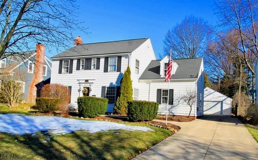 Welcome Home to this beautiful four bedroom 1.5 bath colonial with gorgeous wood flooring throughout and a newer front door 2013. Living room complete with built ins for extra storage or to display those special pieces and lots of natural light flow through into the dining room as well.  Two fireplaces in this unique home, one is a wood burner with a gas starter and second is a gas fireplace. Gorgeous kitchen faucet and lighting in hallway is new 2017. Kitchen has beautiful cherry Schrock cabinets and newer microwave 2015 and refrigerator is 2013 also has brushed nickle hard-ware.  Huge family room in rear of home for those cozy nights spending time with family and friends. Four large bedrooms upstairs.  Master bedroom has walk in closet with stairs to the attic. Full size basement gives you plenty of space for extra storage or to utilize however you want.  Screened in porch off the back of the home, wonderful to sit and enjoy the peacefulness. There is an expanded concrete drive which