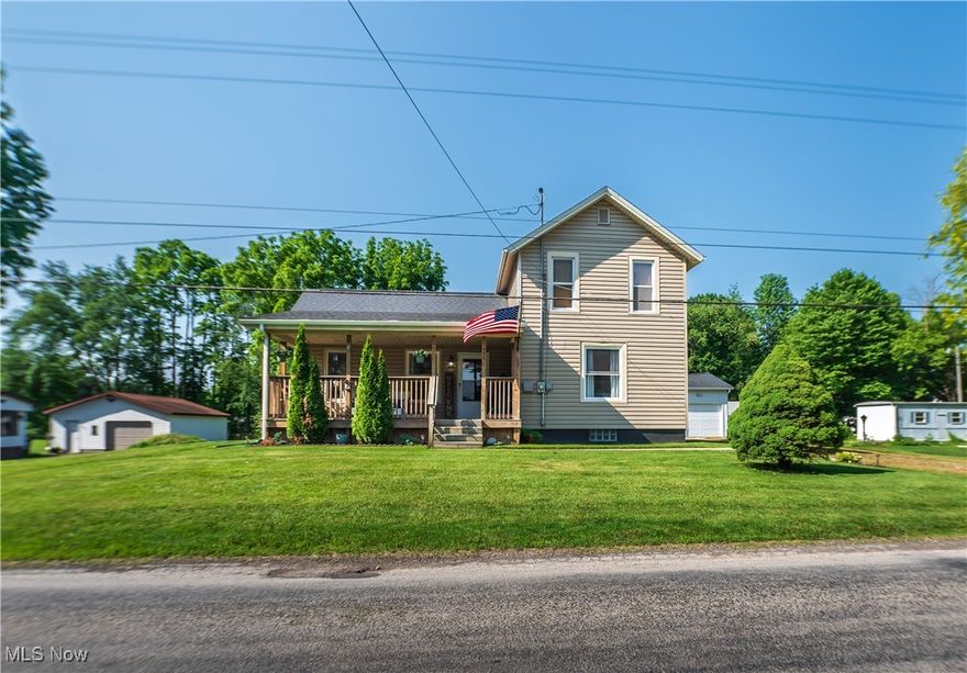 Welcome to 4881 Doylestown Rd in the small town of Creston. Step inside this beautifully remodeled Two bedroom, Two full bathroom home offering 1,120 square feet of thoughtfully updated living space. Originally built in 1900, the home underwent a full renovation in 2018–2019, blending classic charm with modern comfort.

The heart of the home is a bright and updated kitchen featuring stainless steel appliances, rich wood countertops, and luxury vinyl plank flooring that flows throughout. The layout offers a great balance of open space and cozy nooks, with both bathrooms tastefully updated for modern living, and most recently on the first floor, which was updated in 2024.

Outside on almost half an acre, enjoy relaxing or entertaining on the patio, complete with a hot tub, and plenty of room to grill and gather. The oversized garage/outbuilding adds tons of storage or workshop potential. A covered front porch gives the home added curb appeal and a warm welcome.

Everything has been done—just move in and make it yours. Tucked away in a peaceful rural setting, this cozy, updated home offers the perfect blend of quiet comfort and convenience. Whether you're starting out, downsizing, or just looking for a place that feels like home, this could be the one you've been waiting for. Come see it for yourself and let's make it your own.
