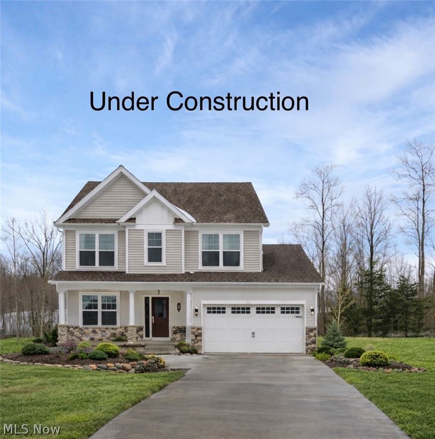 Only couple choices left in this Mentor community! Built by WR Dawson Homes, this "Mandy" floor plan is a crowd pleaser. A first floor Master Br, den and open floor plan along with 3 br's up and loft with flexible, usable space all contribute to the popularity! Gas fireplace, lots of upgrades and neutral, sharp selections will make you want to call this house your home! Private rear lot with tress and buffer from homes behind. Full basement with plenty of storage. The cherry on top is the inviting front porch! Call today to tour or additional with questions!  This home is currently under construction and is anticipated to be complete In May! (SL 8)