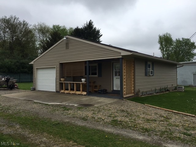 Super neat and clean ranch home! Beautifully updated with new vinyl siding and windows. New roof, gutters and downspouts. One floor living at its best with open concept and lots of storage. One can attached garage. Great porch for relaxing. Large lot in a quiet location. Don't miss this opportunity!