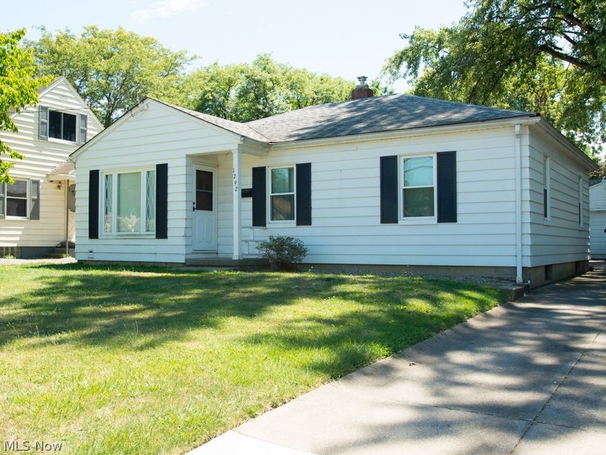 Charming ranch with newly finished hardwood floors. Patio in back with a nice fenced in yard. House sits on a nice lot and has great curb appeal, Full basement with TONS of storage. Two car detached garage for your vehicles. Currently has tenant.