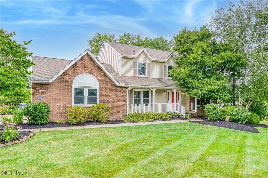 Prepare to be moved! Welcome to 32906 Lisa Lane – a spacious and beautifully maintained 4-bedroom, 3.5-bath Colonial located in the sought-after Oakview Estates community of Solon. With 3,779 square feet of living space, this home offers comfort, functionality, and charm at every turn. A well-lit living room with French doors can also double as a home office, making it a versatile space for relaxing or working, and a formal dining room is ideal for sit-down dinners, family gatherings, and entertaining. The inviting family room is anchored by a stunning gas fireplace and flows seamlessly into the kitchen, which features abundant cabinet space, a generous pantry, and an eat-in area for daily meals. The window-wrapped sunroom—with newer flooring and optional heat—overlooks the meticulously landscaped backyard and leads to a spacious deck, making it a year-round haven. The first floor also offers a convenient laundry area and half bath. Most of the main level was re-carpeted and freshly painted in July of 2025. Upstairs, the large primary suite offers a beautifully updated en-suite bath with many newer features, including a vanity, flooring, shower doors, and a toilet—all updated in July 2025. Three additional bedrooms with newer carpet and a refreshed full bath with a newer vanity provide comfort for family or guests. The finished lower level adds valuable living space with a recreation area complete with a built-in ceiling speaker system and a bar, a versatile bonus room, and a full bathroom, making this space perfect for hobbies, entertaining, or family fun. Additional highlights include a three-car attached garage with a newer single garage door and an enormous backyard filled with perennials, ideal for outdoor play or entertaining. Located near shopping, dining, Solon City Schools, and Tinkers Woods Park, this home truly offers the perfect blend of comfort, convenience, and community. Don’t miss this opportunity to make 32906 Lisa Lane your forever home!