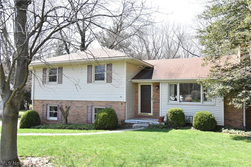 Welcome to this one-owner home in a wonderful neighborhood.  This spacious 3 bedroom, 1 ½ bath, split-level home offers an eat-in kitchen, dining room, living room with wood burning fireplace, family room and more.  Full basement adds lots of storage.  Enjoy backyard privacy on your covered patio overlooking large backyard (over 0.56 acres total).  Own a great home today!!