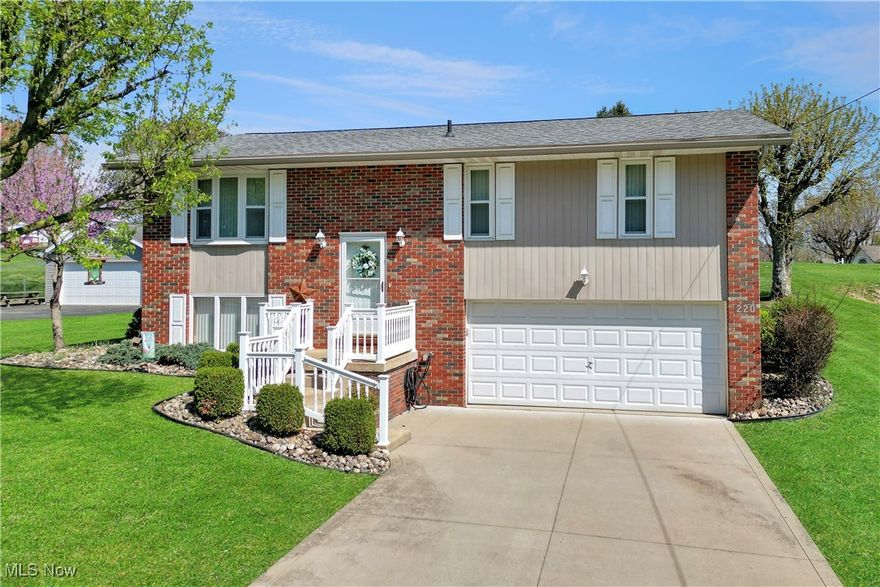 Welcome to this move-in ready 3 bedroom, 2.5 bathroom home that is beautifully maintained and includes great updates! As you step into the home you are greeted with plenty of natural light from the large windows. The cozy living room flows into the kitchen with ample cabinet space and updated countertops. All appliances stay with this home! The stunning rear addition to the home features cathedral ceilings and oversized windows. This room connects to the elevated back deck on which you can enjoy your large backyard. The main bathroom in the home was modernly updated featuring a walk-in shower. Newer windows throughout the home. All 3 bedrooms are on the main floor with the primary bedroom featuring an attached half bathroom. Downstairs is a comfortable family room, another full bathroom, and laundry room. Clean garage which can fit 2 cars. Take a virtual tour via the link in this listing! Call today to schedule a showing!