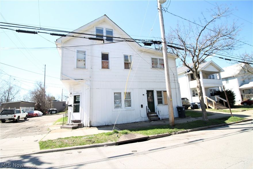 Investors! This multi-family home is located in the South Akron neighborhood in Akron, just North of Firestone Park. This property has approximately 3,464 square foot of floor space. Property is metered for 8 units but was operating as a 7 unit apartment building. This is a rehab value add opportunity. The property has so much potential.