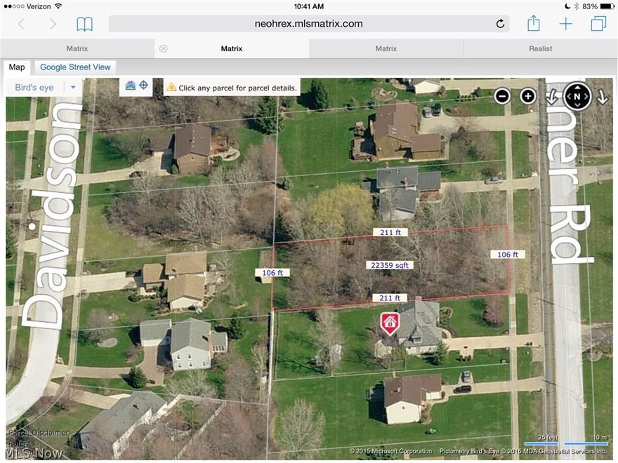 Fully improved half acre buildable and wooded deep lot! Choose your own builder or build yourself~no homeowners association fees or restrictions other then City.