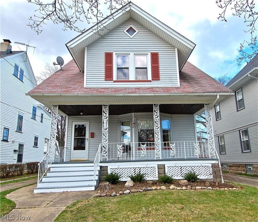 So much charm and character in this lovely colonial! Natural woodwork, hardwood floors, leaded-glass windows, period fixtures, coved ceiling in living room. Three second-floor bedrooms plus a bonus room with many possible uses. Plenty of storage--generous closets, walk-up third floor. Deep, fenced in backyard. Many replacement windows. Great location near downtown Lakewood and Lakewood Park.  Well-maintained home you don't want to miss!